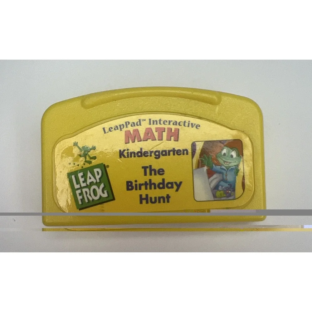 Vintage LeapFrog LeapPad Interactive Math The Birthday Hunt Book & Cartridge